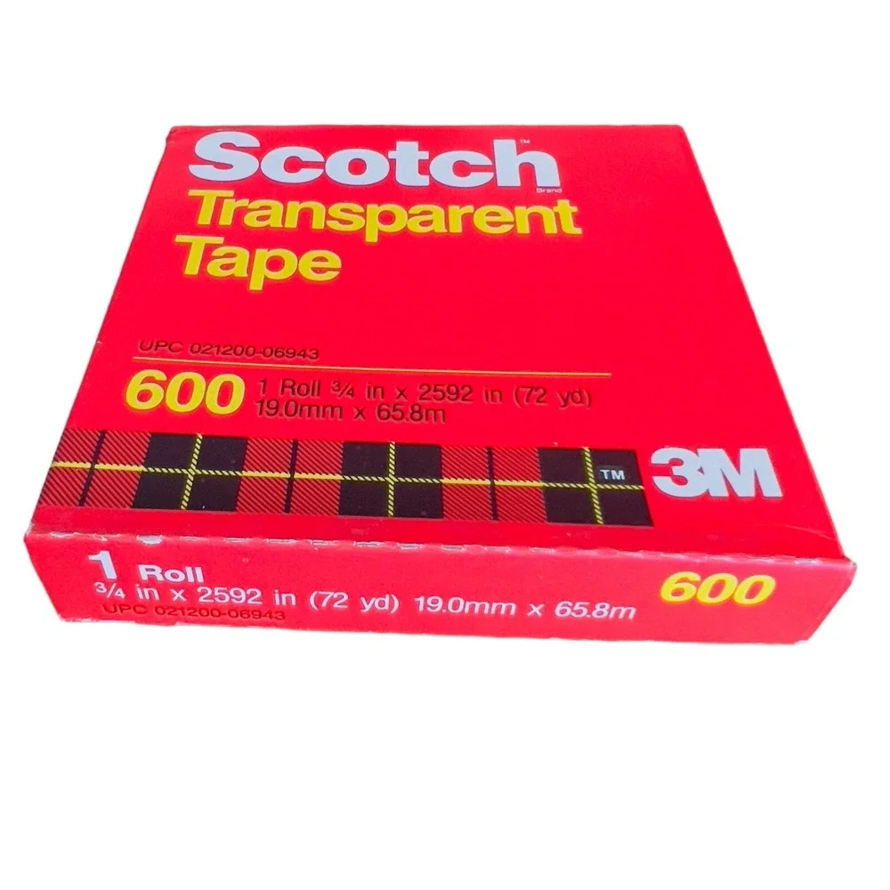 VTG Scotch 600 Transparent 3M Sealed Tape Refills 3/4